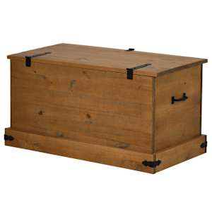Úložná komoda HALDEN 91x48x47 cm Borovicový masiv - obrázek 5