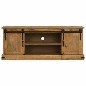 vidaXL TV Cabinet HALDEN 2 Sliding Doors 150x40x60 cm Solid Wood