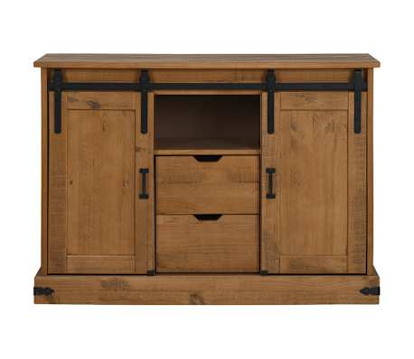 vidaXL Bufetă HALDEN 2 uși glisante 112x40x80 cm lemn masiv