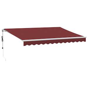 Automatická zatahovací markýza burgundská 350 x 250 cm - obrázek 2