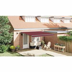 Ročno zložljiva tenda z LED bordo 400x300 cm