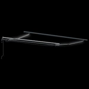 Automatická zatahovací markýza s LED světly hnědá 300 x 250 cm - obrázek 6