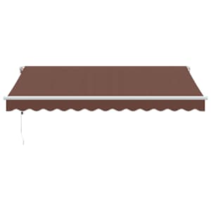 Automatická zatahovací markýza hnědá 350 x 250 cm - obrázek 3