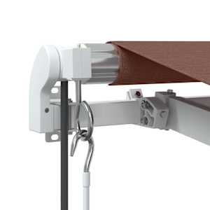 Automatická zatahovací markýza hnědá 350 x 250 cm - obrázek 6