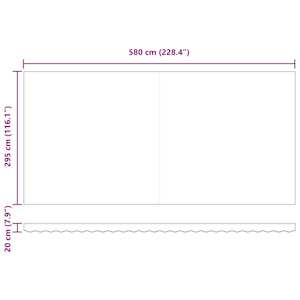 Ručně zatahovací markýza s LED světly hnědá 600 x 300 cm - obrázek 15