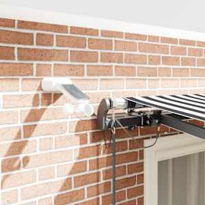 Automatická zatahovací markýza s LED antracit a bílá 300x250 cm - obrázek 4