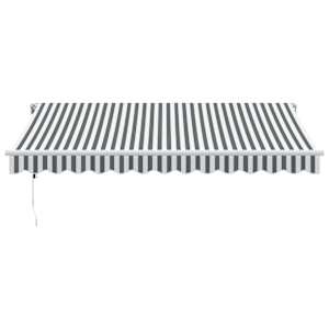 Automatická zatahovací markýza antracitová a bílá 350 x 250 cm - obrázek 3