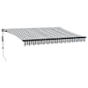 vidaXL Kokkuvolditav varikatus Anthracite ja valge 350 x 250 cm