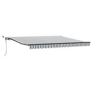 Automatická zatahovací markýza s LED antracit a bílá 400x300 cm - obrázek 2