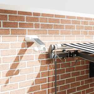 Avtomatsko zložljiva tenda z LED antracit in bela 450x300 cm - slika 4