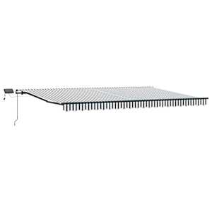 Ručně zatahovací markýza s LED antracitová a bílá 500 x 300 cm - obrázek 2