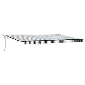 Automatická zatahovací markýza s LED antracit a bílá 500x300 cm - obrázek 2