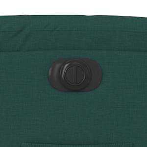 Elektrické polohovací křeslo tmavě zelené textil - obrázek 12