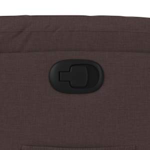 Zvedací polohovací křeslo tmavě hnědé textil - obrázek 12