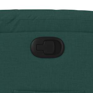 Zvedací polohovací křeslo tmavě zelené textil - obrázek 12