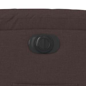 Elektrické zvedací polohovací křeslo tmavě hnědé textil - obrázek 13