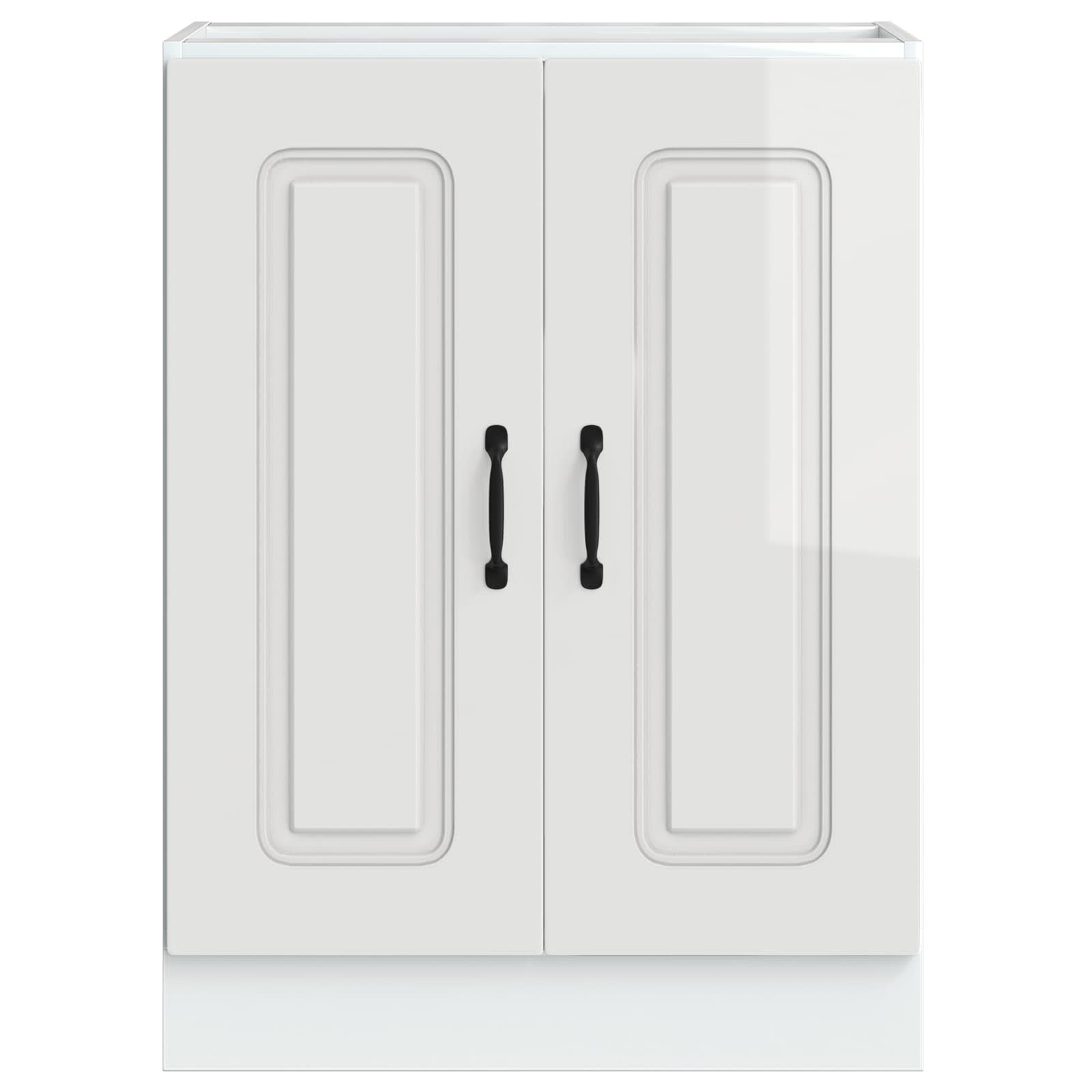 vidaXL Spülenunterschrank Kalmar Hochglanz-Weiß 60x46x81,5 cm – Bild 6