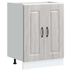 vidaXL valamu aluskapp, Kalmar hall Sonoma tamm 60x46x81,5cm tehispuit