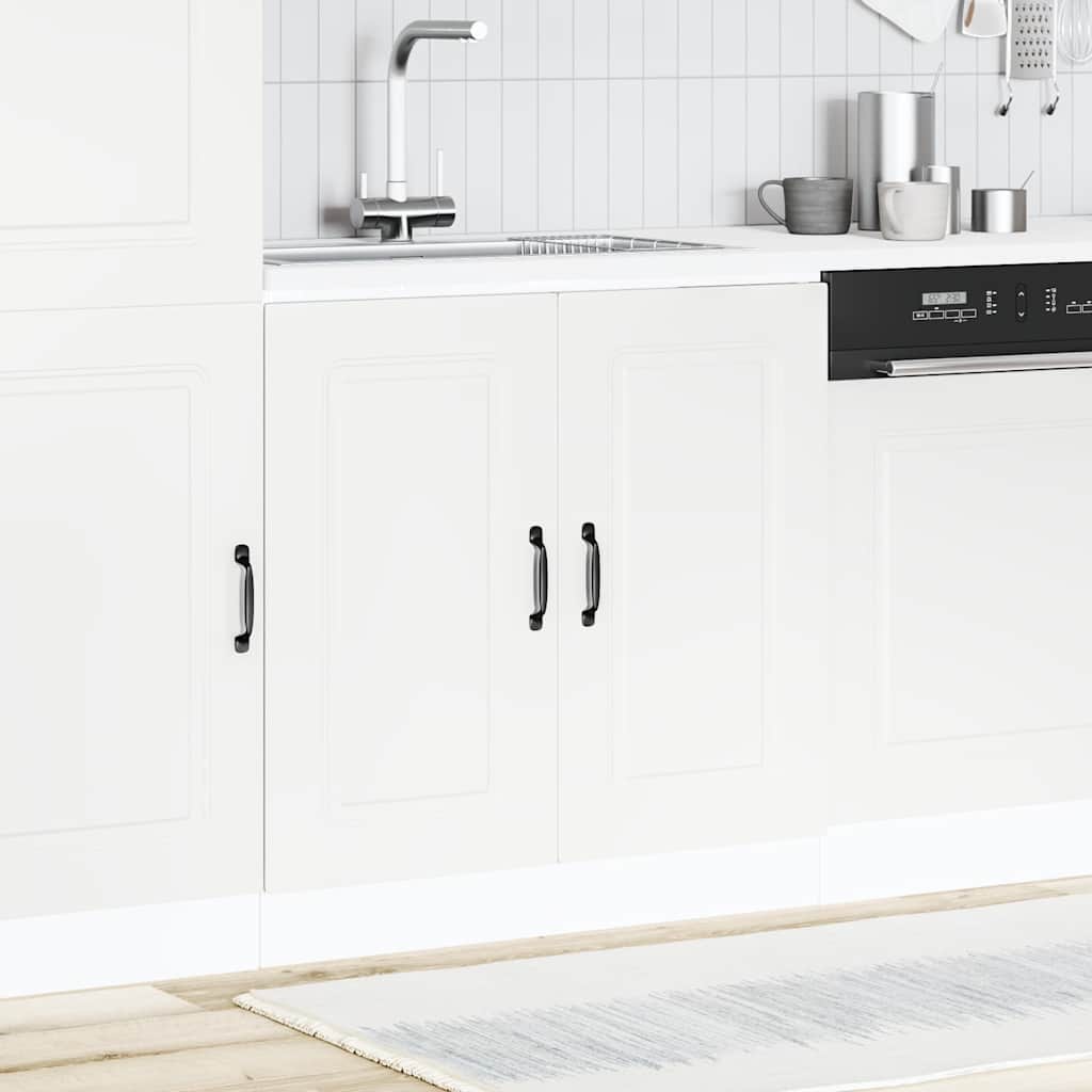 Photos - Kitchen System VidaXL Sink Base Cabinet Kalmar White 80x46x81.5 cm Engineered Wood 