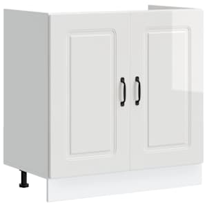 vidaXL valamu aluskapp, Kalmar, valge, 80x46x81,5 cm, tehispuit