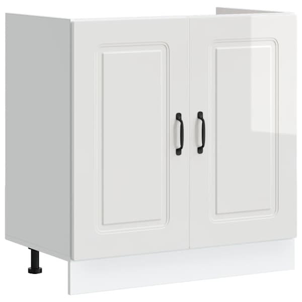 vidaXL valamu aluskapp, Kalmar, valge, 80x46x81,5 cm, tehispuit