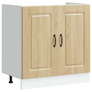 vidaXL valamu aluskapp, Kalmar, Sonoma tamm, 80x46x81,5 cm, tehispuit
