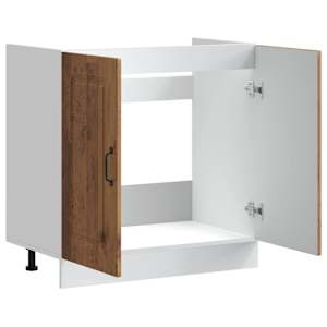 Skříňka pod umyvadlo "Kalmar" staré dřevo 80x46x81,5cm kompozit - obrázek 5