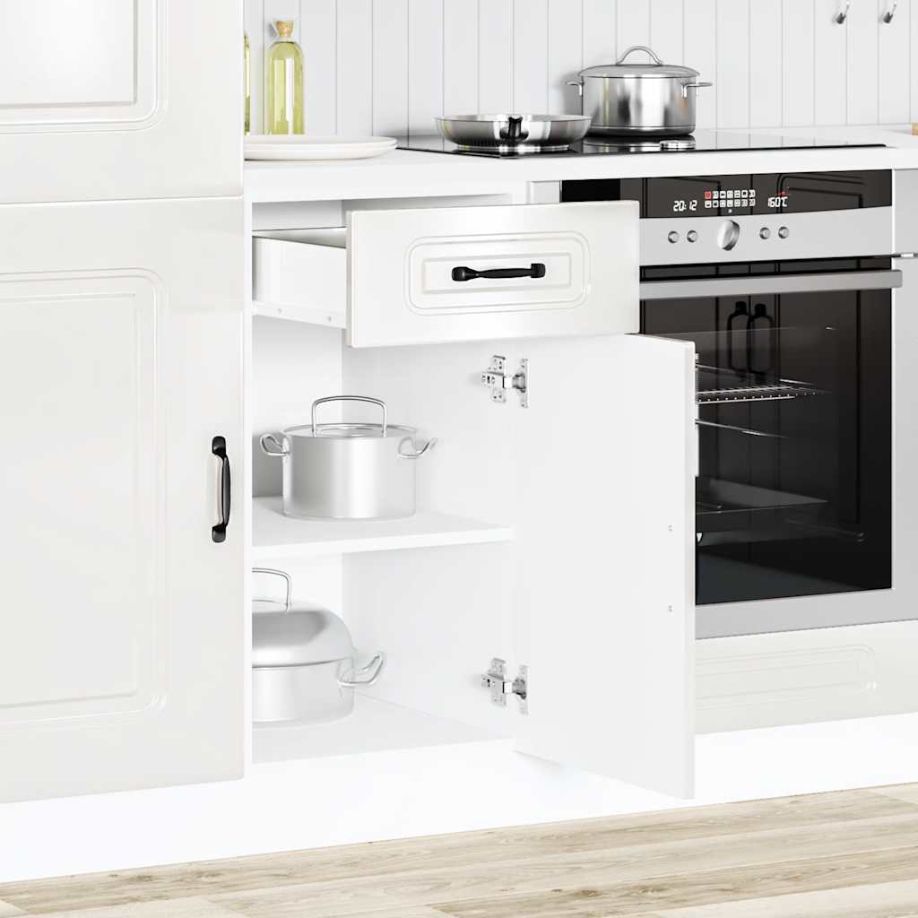 vidaXL Onderkast Kalmar bewerkt hout hoogglans wit, foto 2