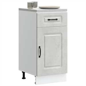 Kuhinjska osnovna omarica Kalmar betonsko siv inženirski les