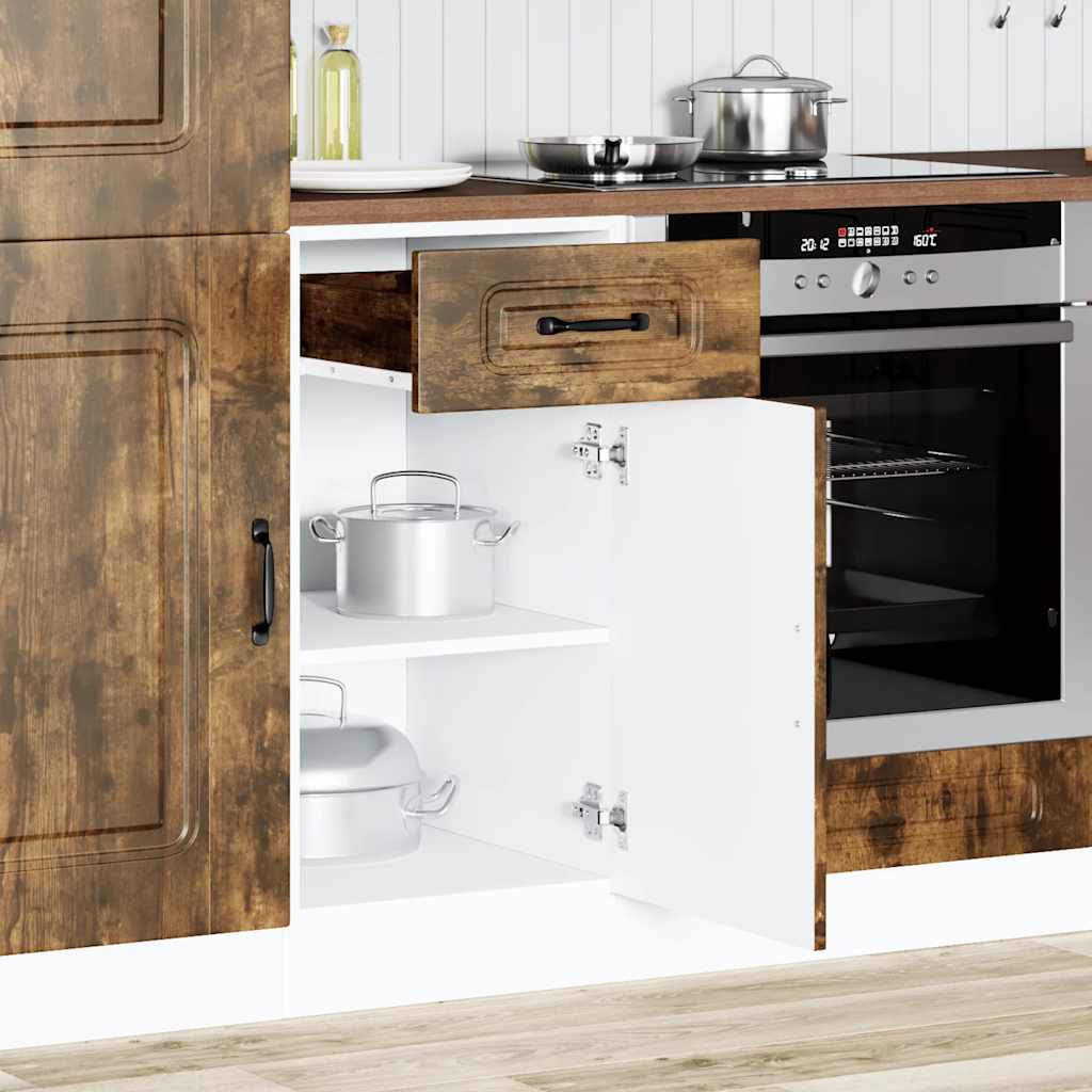 vidaXL Keuken onderkast Kalmar bewerkt hout gerookt eikenkleurig afbeelding