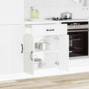 Kuhinjska osnovna omarica Kalmar bela inženirski les