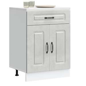 Kuhinjska osnovna omarica Kalmar betonsko siv inženirski les