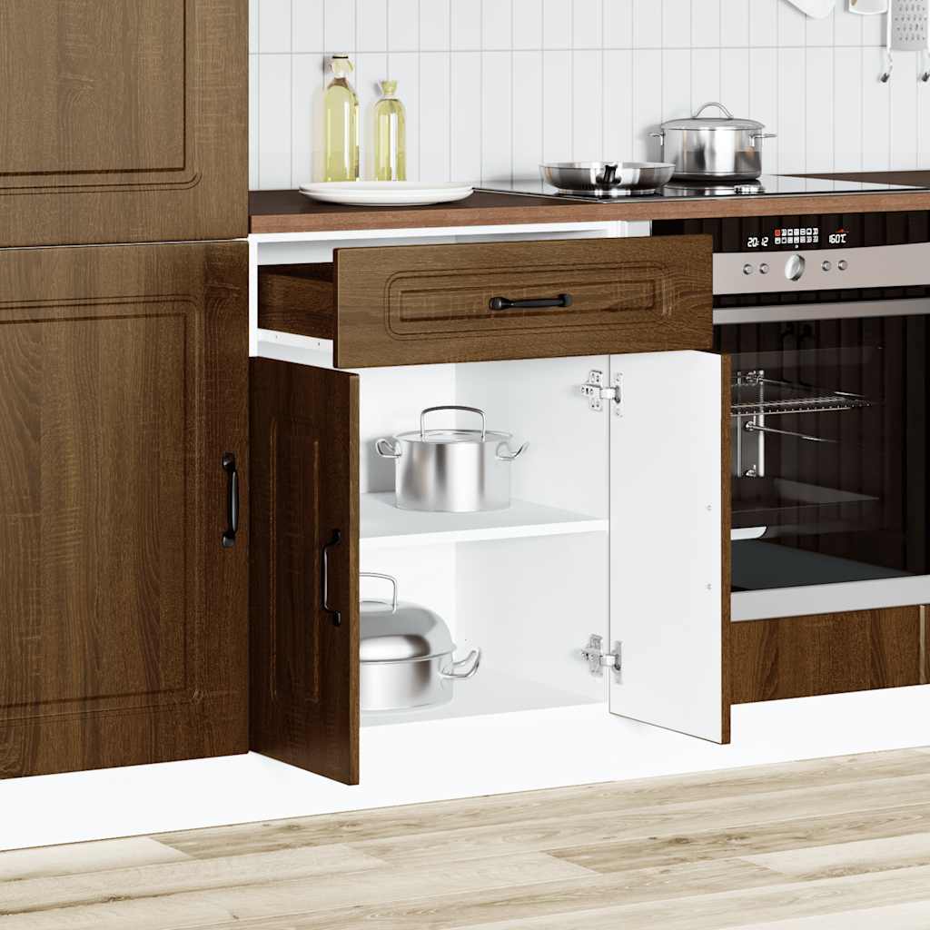 vidaXL Keuken onderkast Kalmar bewerkt hout bruin eikenkleur afbeelding