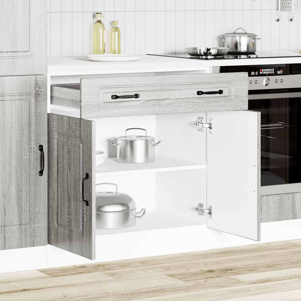 vidaXL Keuken onderkast Kalmar bewerkt hout grijs sonoma eiken afbeelding