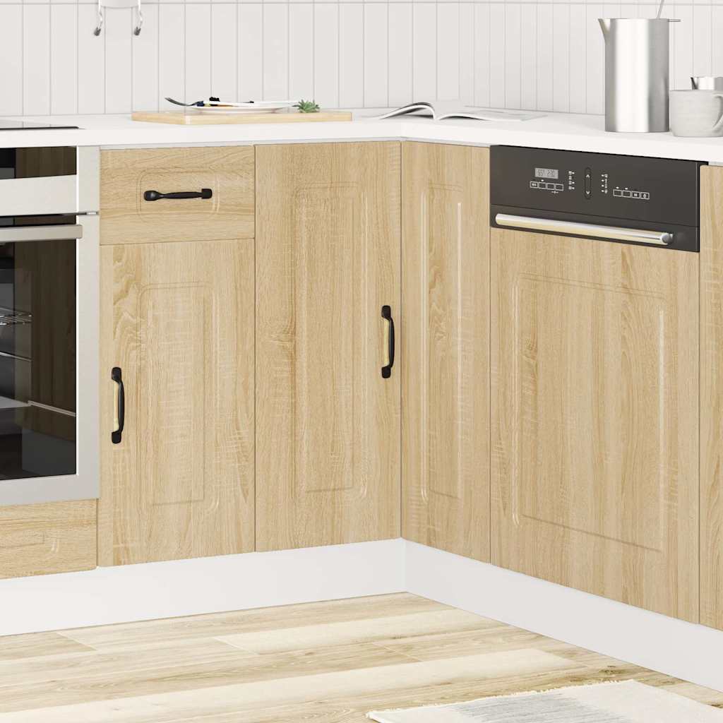 vidaXL Hoekkeukenonderkast Kalmar bewerkt hout sonoma eikenkleurig afbeelding