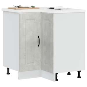 Kuhinjska kotna osnovna omarica Kalmar betonsko siv inž. les