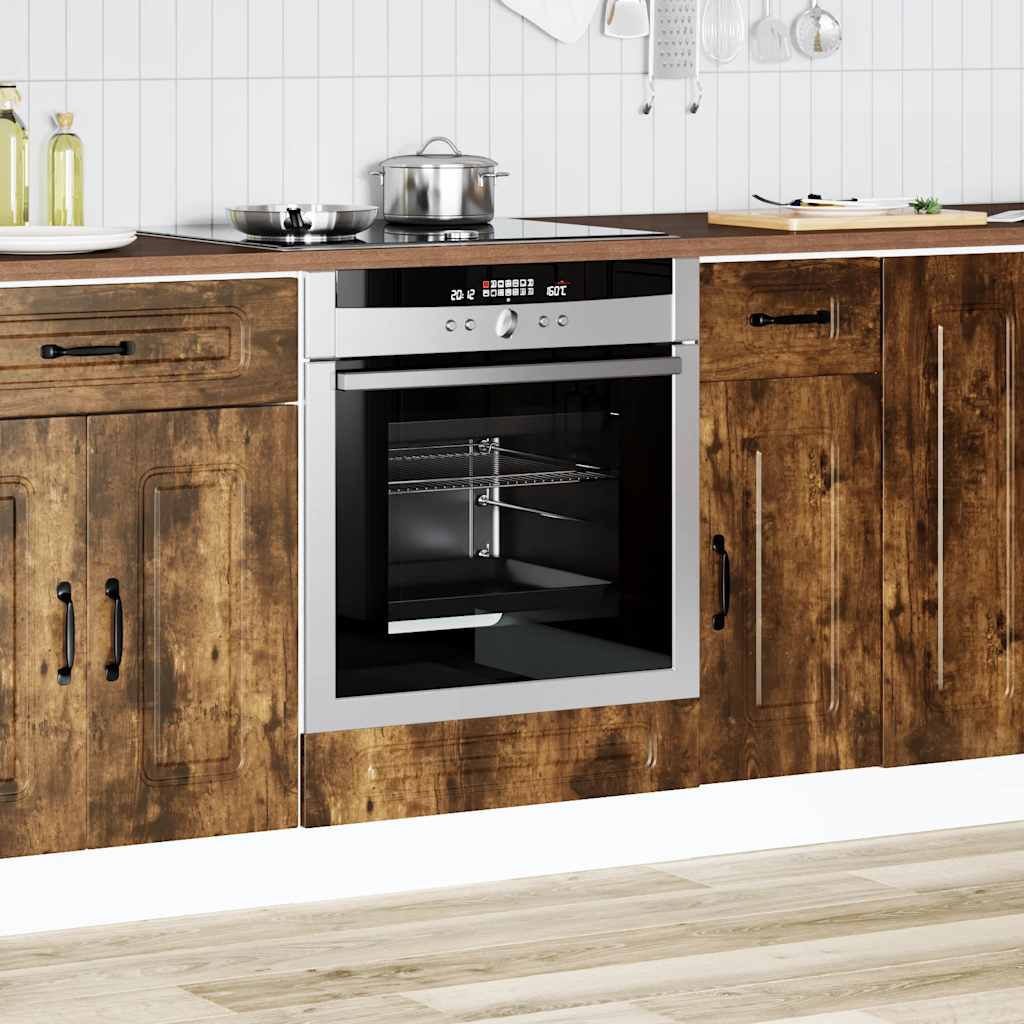 vidaXL Ovenkast Kalmar bewerkt hout gerookt eikenkleurig afbeelding