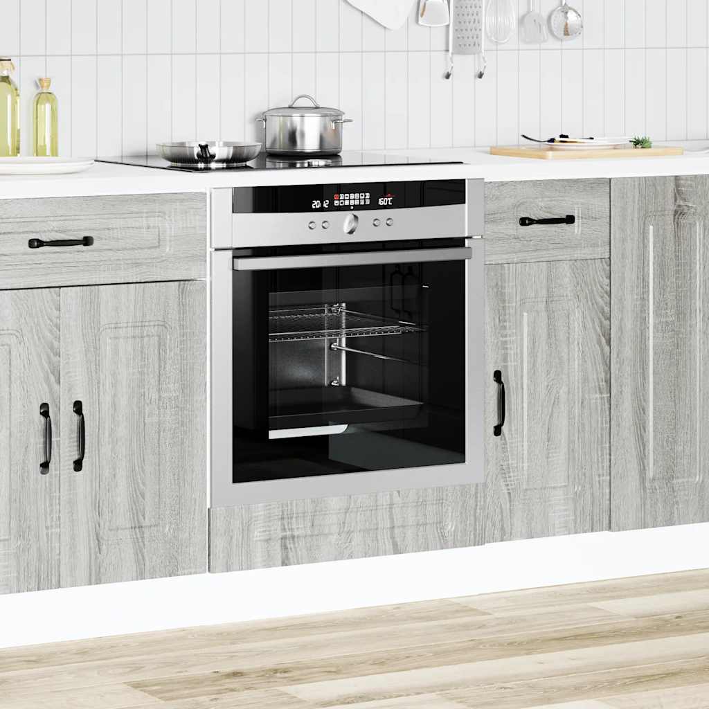 vidaXL sütőszekrény Kalmar szürke sonoma műfa szürke