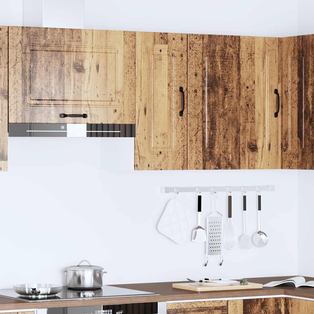 vidaXL Keukenwandkast Kalmar bewerkt hout oud houtkleurig afbeelding