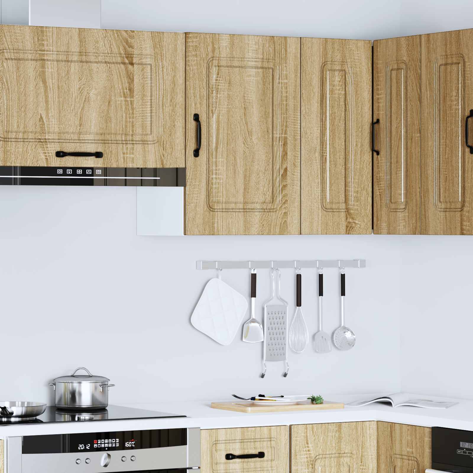 ντουλάπι τοίχου κουζίνας "Kalmar" Sonoma Oak Engineered Wood - Image 5