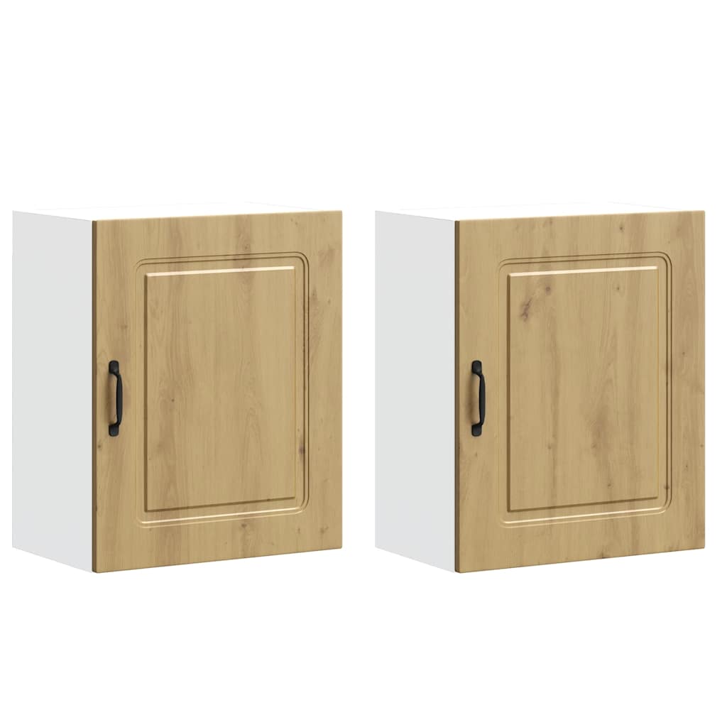 Kuchyňské nástěnné skříňky 2 ks Kalmar Artisan Dub, dřevěné podlahy - obrázek 2