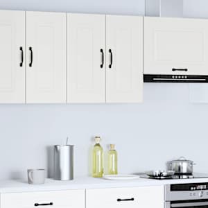 Kuhinjska stenska omarica Kalmar bela inženirski les