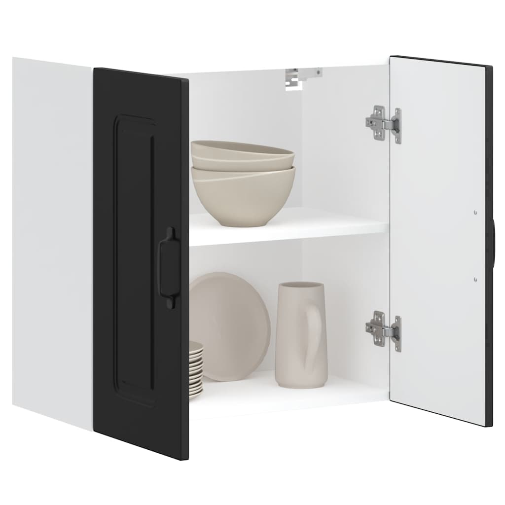 vidaXL Dulap de bucătărie „Kalmar” lemn prelucrat negru