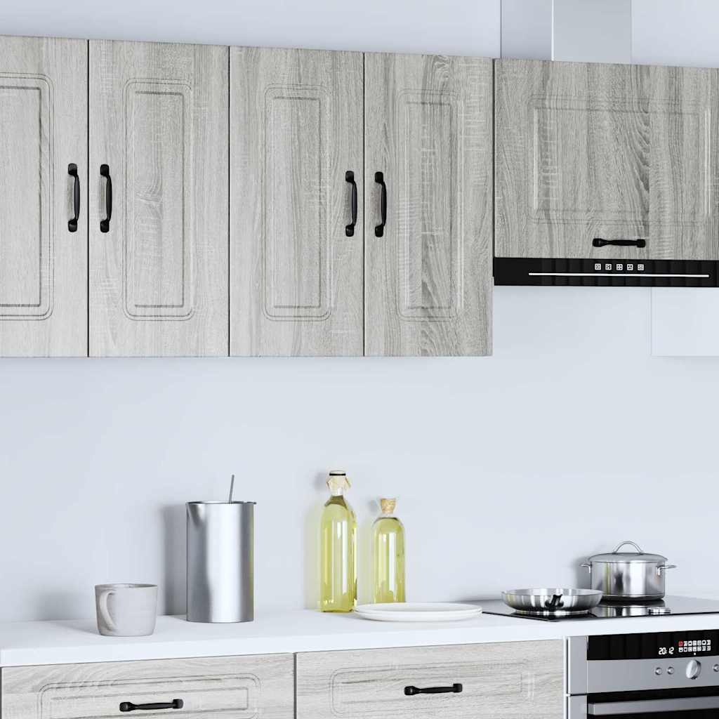 vidaXL Keukenwandkast Kalmar bewerkt hout grijs sonoma eiken afbeelding