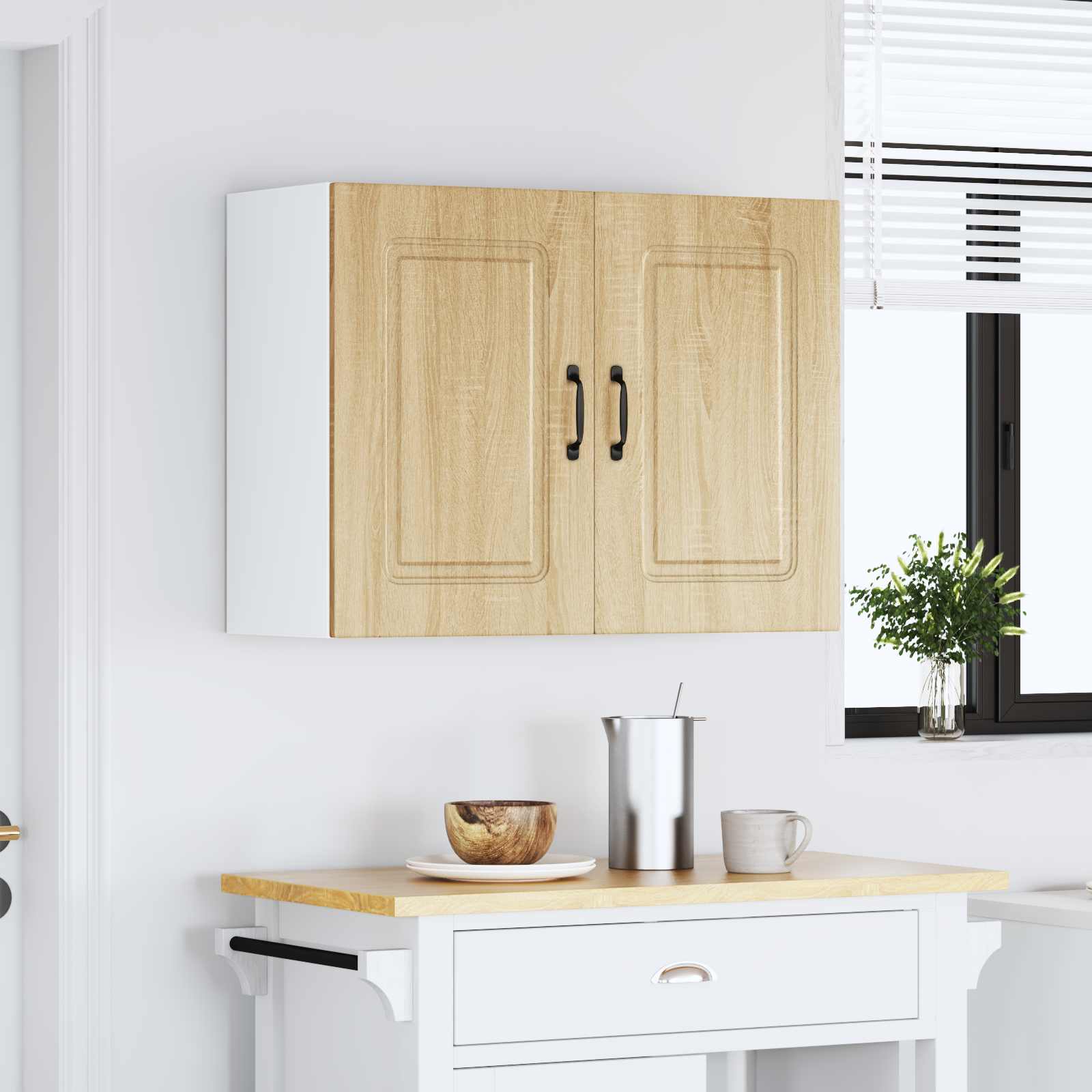 ντουλάπι τοίχου κουζίνας "Kalmar" Sonoma Oak Engineered Wood - Image 5