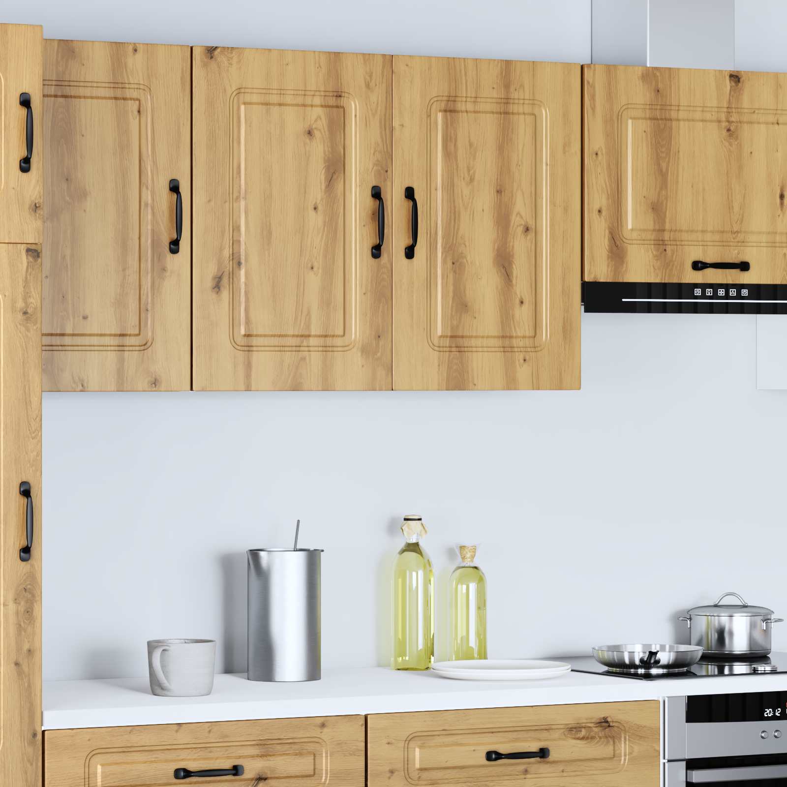 ντουλάπι τοίχου κουζίνας "Kalmar" Artisan Oak Engineered Wood - Image 4
