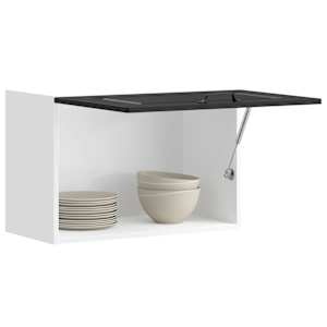 Kuhinjska stenska omarica Kalmar črna inženirski les