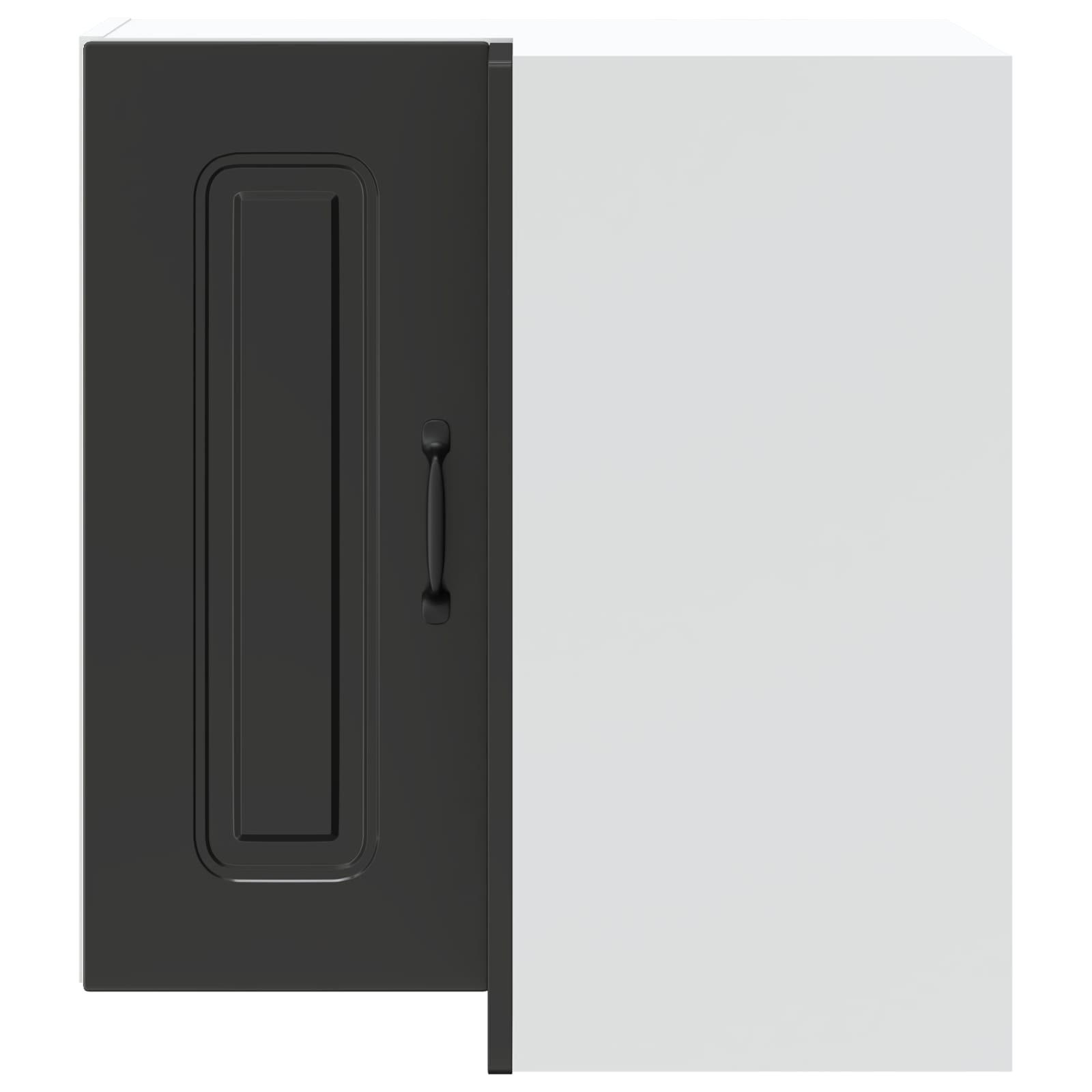vidaXL Küchen-Eckhängeschrank Kalmar Schwarz Holzwerkstoff – Bild 6