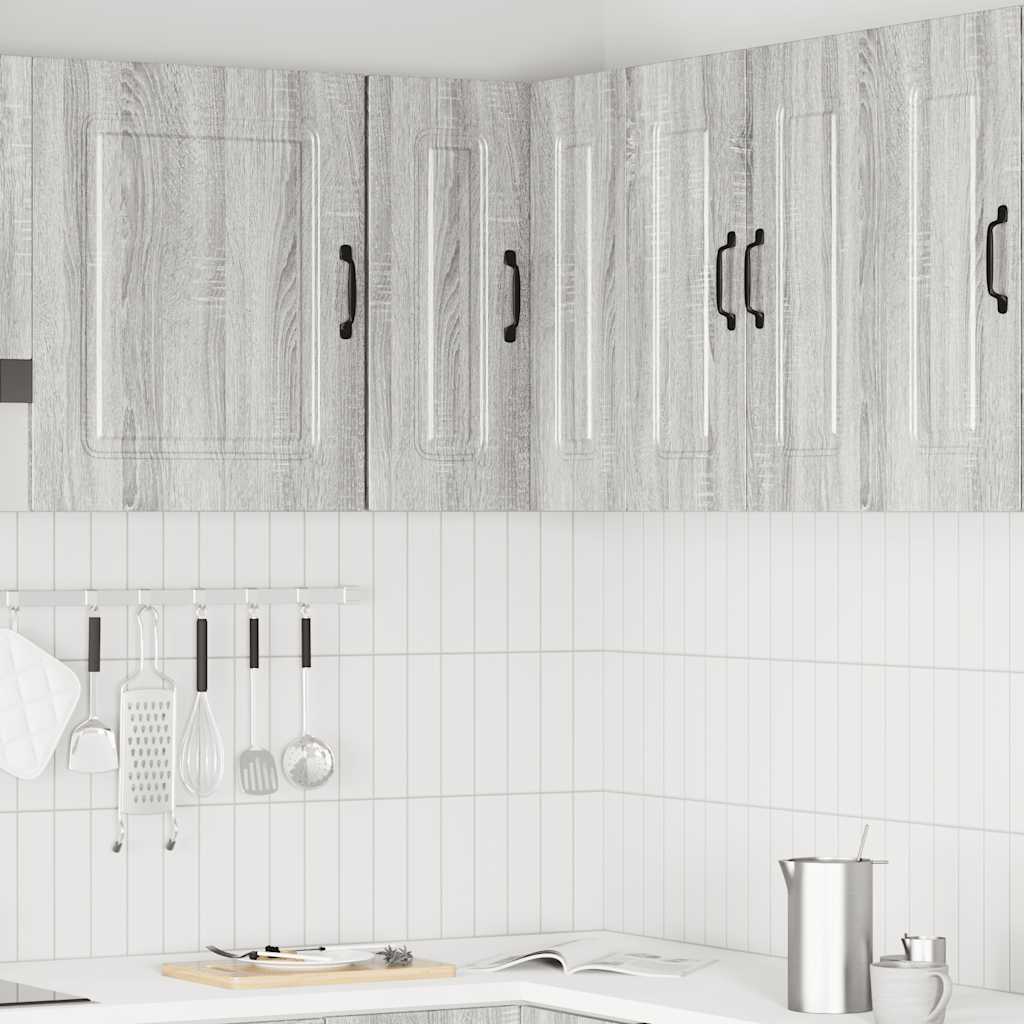 vidaXL Keukenwandhoekkast Kalmar bewerkt hout grijs sonoma eiken afbeelding