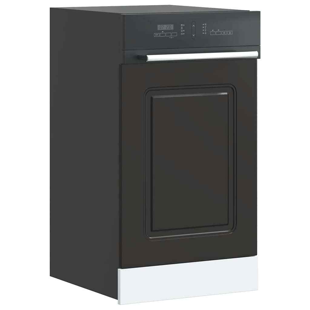 vidaXL Oppvaskmaskin panel Kalmar svart 45x1,5x57 cm konstruert tre